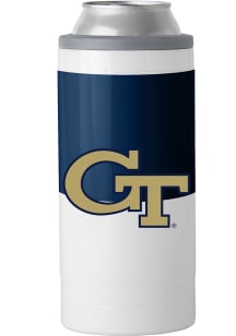 GA Tech Yellow Jackets Colorblock Slim Can Stainless Steel Coolie