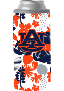 Auburn Tigers Floral Slim Can Stainless Steel Coolie