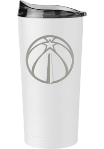 Logo Brands Washington Wizards 20oz Etch Powdercoat Stainless Steel Tumbler - White