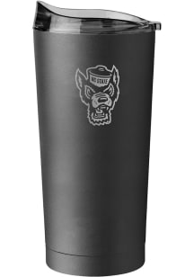 NC State Wolfpack 20 oz Etch Powder Coat Stainless Steel Tumbler - Black
