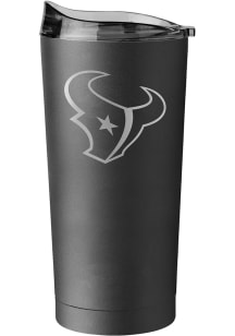 Houston Texans 20 oz Etch Powder Coat Stainless Steel Tumbler - Black
