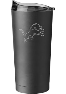 Detroit Lions 20oz Etched Stainless Steel Tumbler - Black