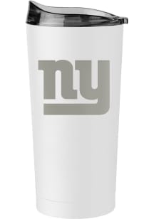 New York Giants 20oz Etch Powdercoat Stainless Steel Tumbler - White
