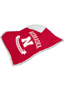Nebraska Cornhuskers Printed Sherpa Blanket