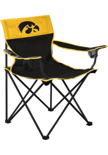 Black Iowa Hawkeyes Big Boy Beach Chairs