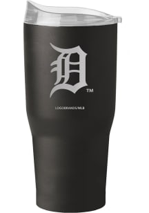 Detroit Tigers 30oz Etch Powdercoat Stainless Steel Tumbler - Black