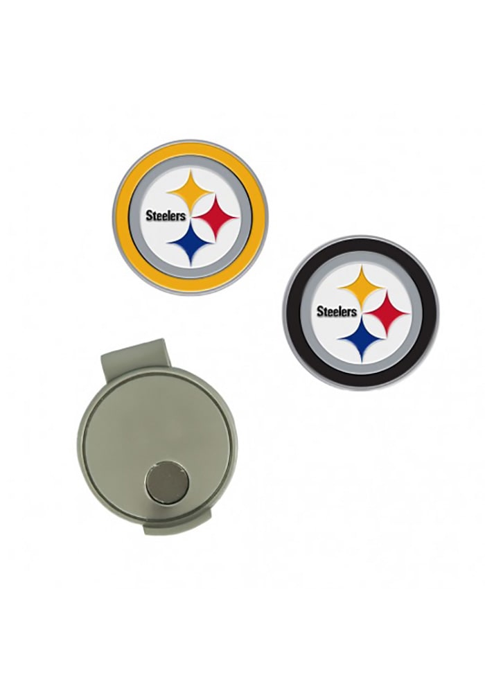 Pittsburgh Steelers Cap Clip and Golf Ball Markers