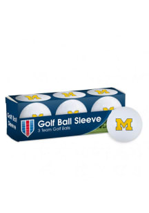 White Michigan Wolverines 3 Pack Golf Balls