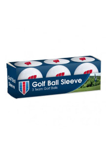 White Wisconsin Badgers 3 Pack Golf Balls