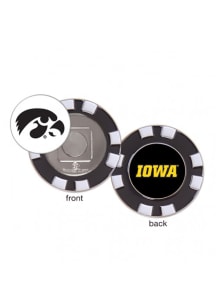 Black Iowa Hawkeyes Poker Chip Golf Ball Marker