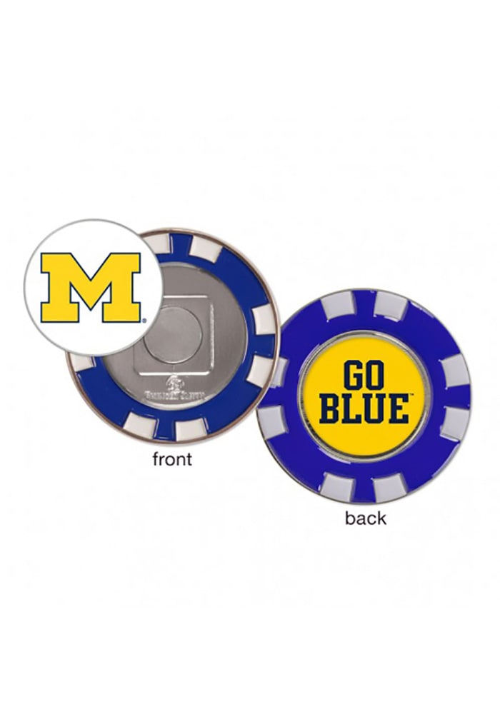Michigan Wolverines Poker Chip Golf Ball Marker
