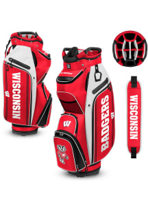 Red Wisconsin Badgers Cart Golf Bag