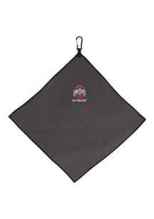 Grey Ohio State Buckeyes 15x15 Microfiber Golf Towel