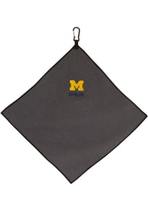 Grey Michigan Wolverines 15x15 Microfiber Golf Towel