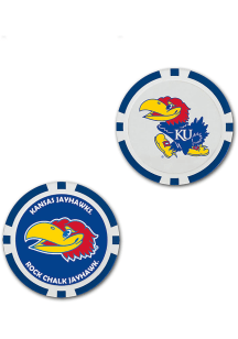 Kansas Jayhawks Oversized 2-Sided Poker Chip Golf Ball Marker