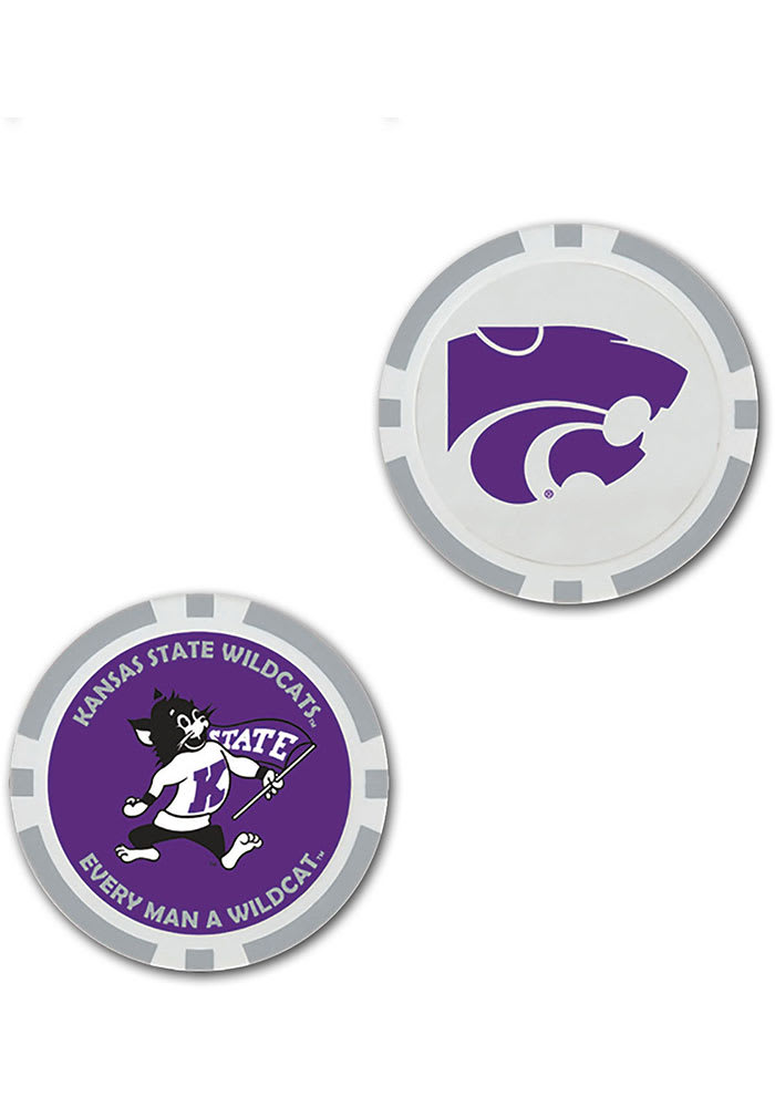 K-State Wildcats Oversized 2-Sided Poker Chip Golf Ball Marker