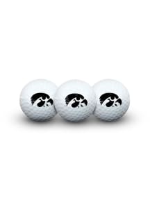 White Iowa Hawkeyes 3 Pack Logo Golf Balls