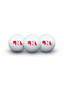 Nebraska Cornhuskers 3 Pack Logo Golf Balls