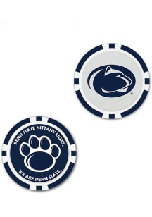 Navy Blue Penn State Nittany Lions Oversized Poker Chip Golf Ball Marker