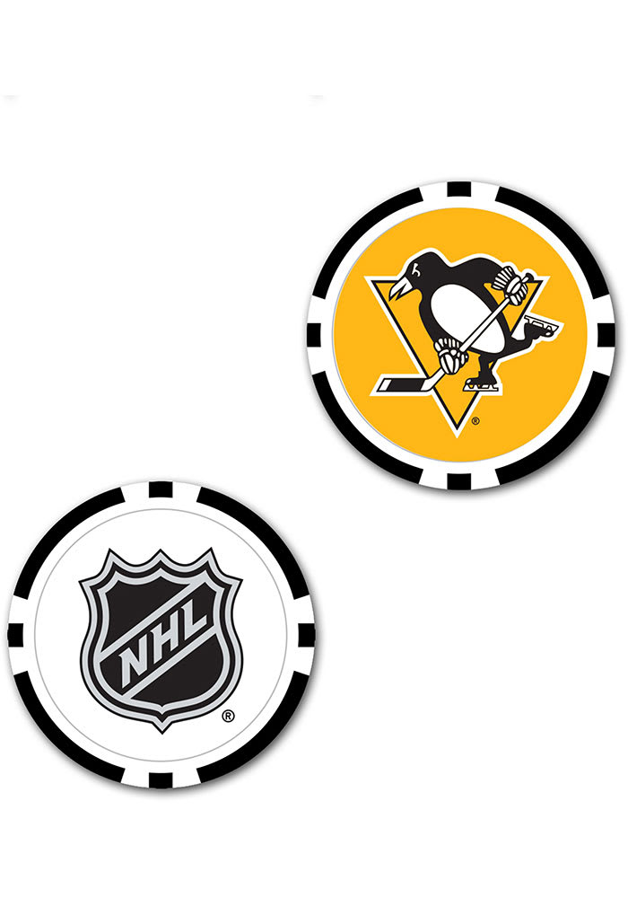 Pittsburgh Penguins Oversized Poker Chip Golf Ball Marker
