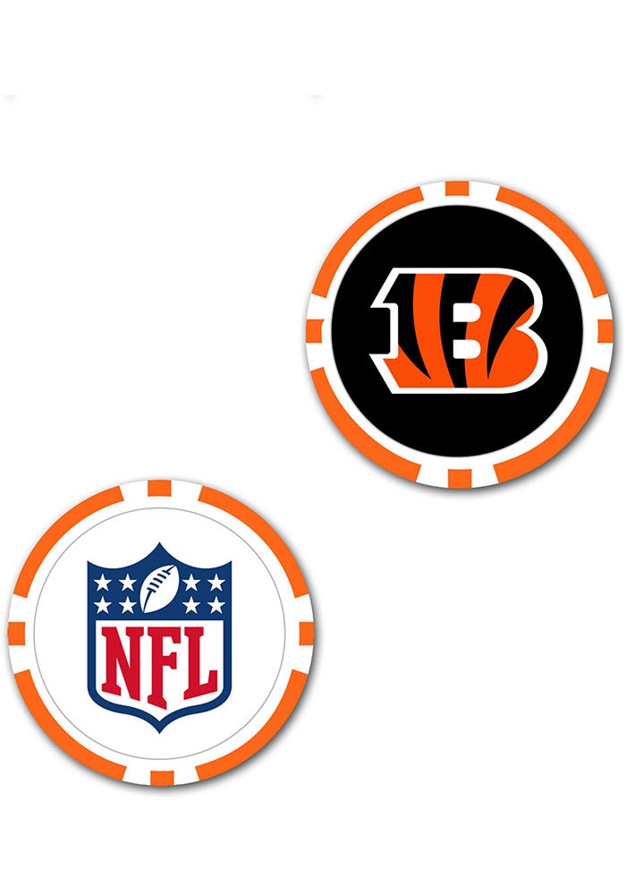 Cincinnati Bengals Oversized Poker Chip Golf Ball Marker