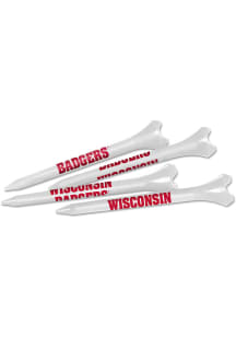 Red Wisconsin Badgers 40 pack Golf Tees