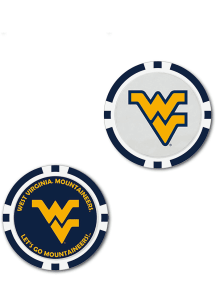 West Virginia Mountaineers Poker Chip Golf Ball Marker