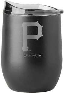 Pittsburgh Pirates 16oz Etch Powder Coat Curved Stainless Steel Stemless