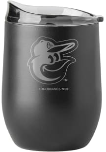Baltimore Orioles 16oz Etch Powder Coat Curved Stainless Steel Stemless