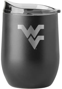 West Virginia Mountaineers 16oz Powdercoat Curved Stainless Steel Stemless