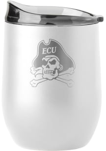 East Carolina Pirates 16oz Powdercoat Curved Stainless Steel Stemless