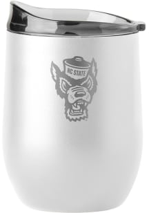 NC State Wolfpack 16oz Powdercoat Curved Stainless Steel Stemless