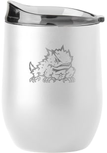 TCU Horned Frogs 16oz Powdercoat Curved Stainless Steel Stemless