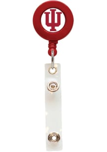 Red Indiana Hoosiers Opaque Vertical ID Badge Holder