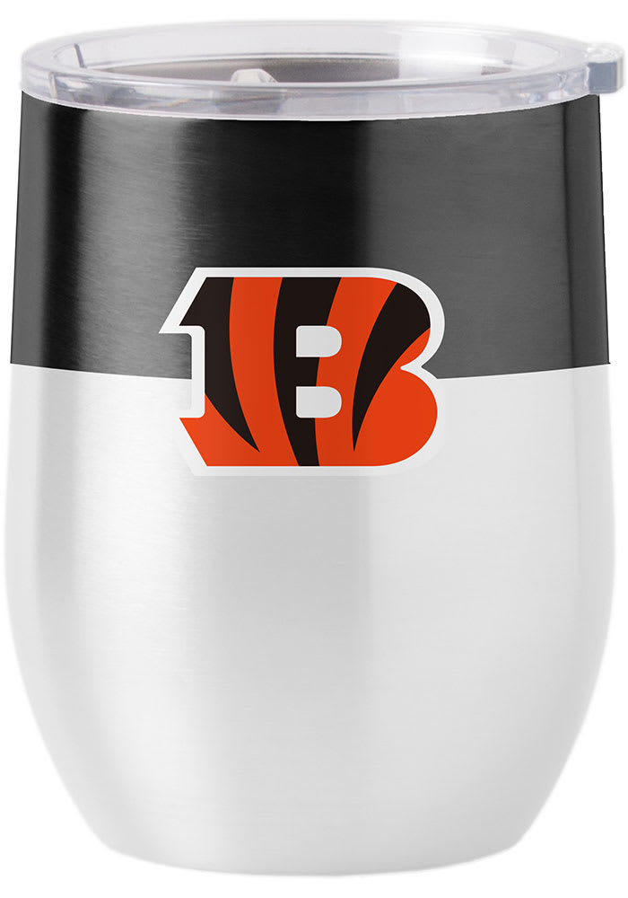 Cincinnati Bengals 16oz Colorblock Curved Stainless Steel Stemless