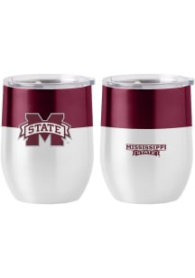 Mississippi State Bulldogs 16oz Colorblock Curved Stainless Steel Stemless