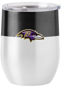 Baltimore Ravens 16oz Colorblock Curved Stainless Steel Stemless