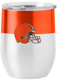 Cleveland Browns 16oz Colorblock Curved Stainless Steel Stemless