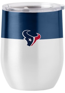 Houston Texans 16oz Colorblock Curved Stainless Steel Stemless