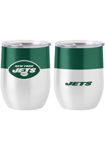 New York Jets 16oz Colorblock Curved Stainless Steel Stemless