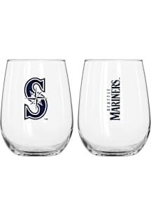 Seattle Mariners 16oz Gameday Stemless Wine Glass - Navy Blue