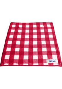 Philadelphia 76ers Buffalo Check Frosty Sherpa Fleece Blanket - Blue