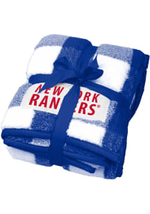 New York Rangers Buffalo Check Frosty Sherpa Blanket