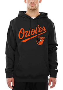 New Era Baltimore Orioles Mens Black Wordmark Long Sleeve Hoodie