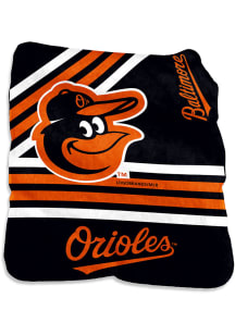 Baltimore Orioles Logo Raschel Blanket