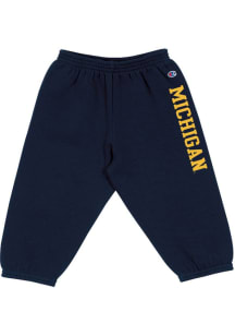 Baby Michigan Wolverines Navy Blue Champion Team Logo Sweatpants