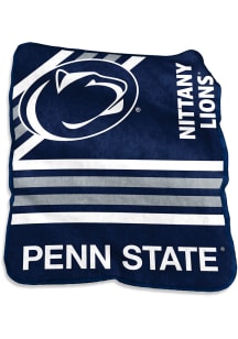 Blue Penn State Nittany Lions Logo Raschel Blanket