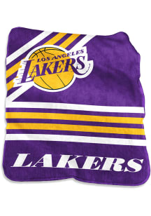 Los Angeles Lakers Logo Raschel Blanket