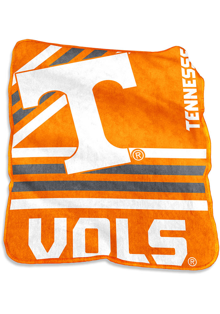 Tennessee Volunteers ORANGE Logo Raschel Throw Blanket 1014030