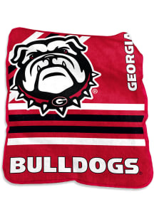 Georgia Bulldogs Logo Raschel Blanket